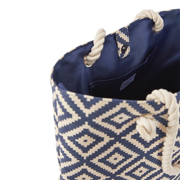 Summer & Rose Navy Diamond Tote - Picture 7 of 8